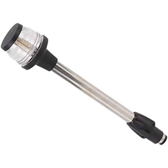 Stern Light, Marine Pole Lamp PC Housing 2 Pin Base Mounting DC10‑24V 2.5W 360° Lighting IP65 Waterproof for Fishing Boats Yachts$$Watercraft