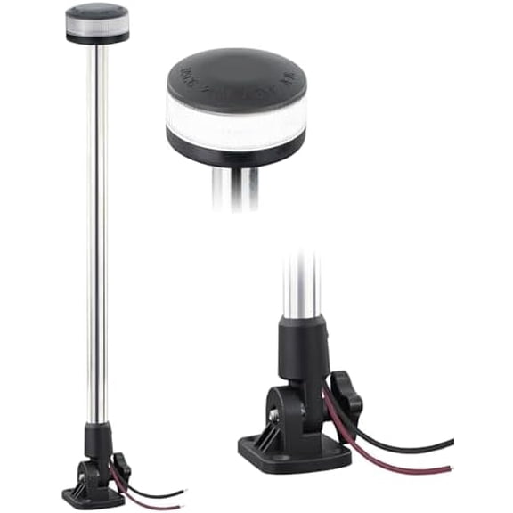 Stern Lights,Navigation Lights,Led All Around Anchor Light,Folding Base,USCG Certified 2NM, For Boat,Yacht,Pontoon,Fishing Boat 24 Inches$$Watercraft