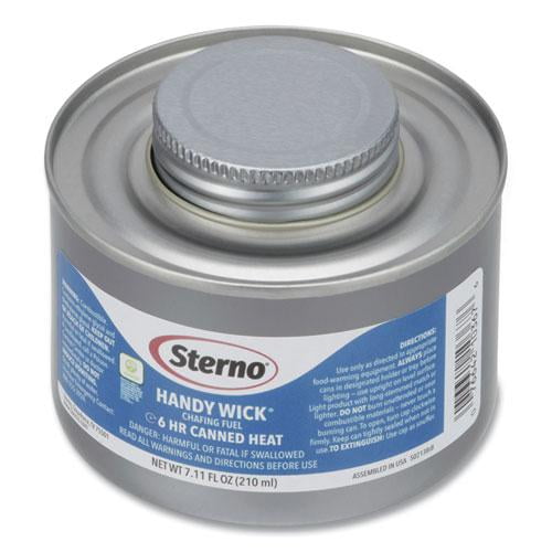 Sterno Handy Wick Chafing Fuel, Methanol, 6 Hour Burn, 7.11 oz Can, 24/Carton