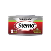 Sterno 2.25 Hour Canned Heat Ethanol Gel Chafing Fuel, USDA Certified Bio-Based, UL Validated, 6.1oz