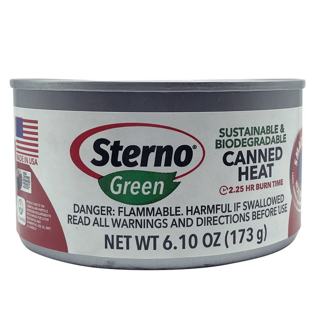 Sterno 2.25 Hour Canned Heat Ethanol Gel Chafing Fuel, USDA Certified