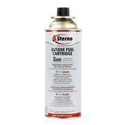 Sterno 50190 8-Ounce Butane Fuel Cartridge with Temperature Sensing Valve, 12-Pack