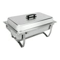 thumbnail image 1 of Sterno 70153 Foldable Frame Buffet Chafer Set, 8-Quart, Stainless Steel Finish, 1 of 8