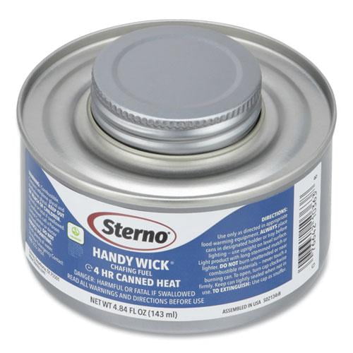 Sterno Handy Wick Chafing Fuel, Methanol, 4 Hour Burn, 4.84 oz Can, 24/Carton