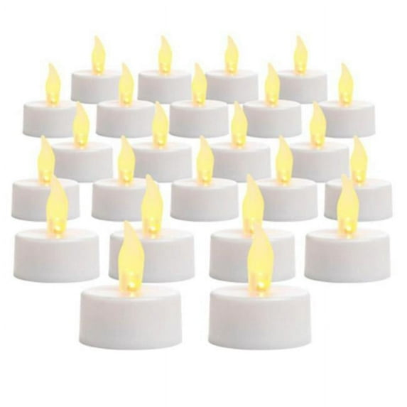 Sterno Home 250568 Twist Flame Tealight Candle, Plastic - 24 Piece