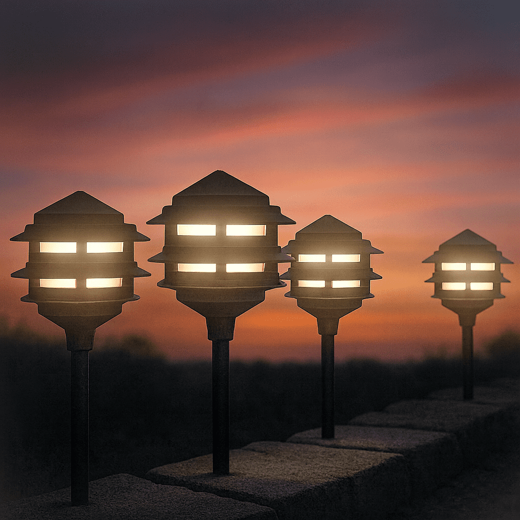 Sterno Home Color-Changing Low Voltage LED Landscape Lights, 3000K, 4-Pack