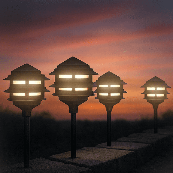 Sterno Home Color-Changing Low Voltage LED Landscape Lights, 3000K, 4-Pack