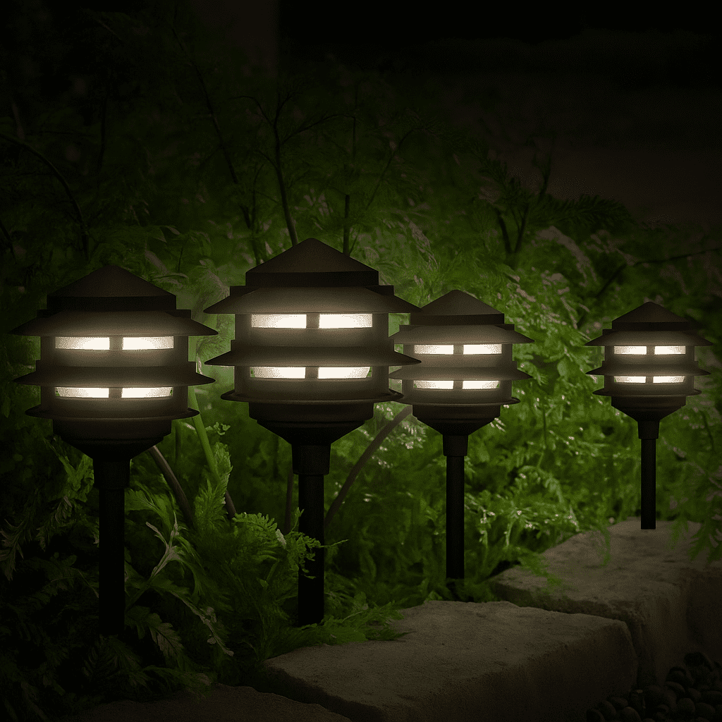 Sterno Home Color-Changing Low Voltage LED Landscape Lights, 3000K, 4-Pack