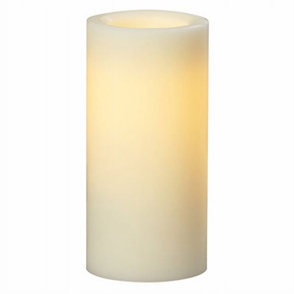Sterno Home Premier All-Weather Wax Flameless LED Candle with Dusk-to-Dawn Sensor, 4.0" x 8.0", Cream