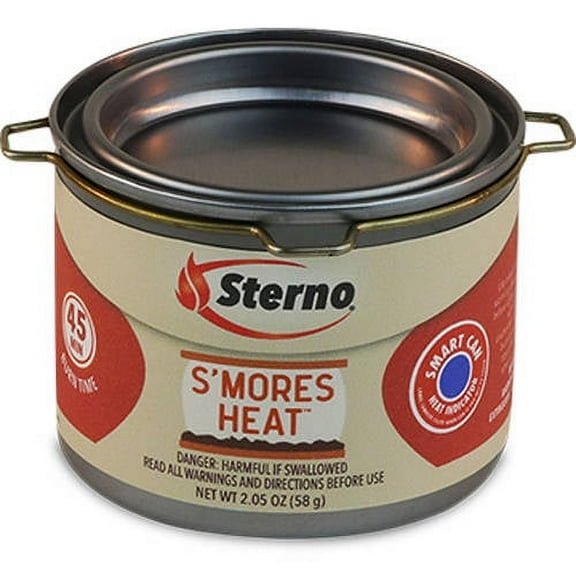Sterno S'mores Heat Ethanol Fuel Can - Ethanol Gel Cans with 45-Minute Burn Time, Chafing Dish Fuel Cans & Gel Fuel Cans for Fire Bowl - Fuel Cans for Food Warmer, Fondue, & Buffet Kit - Pack of 6