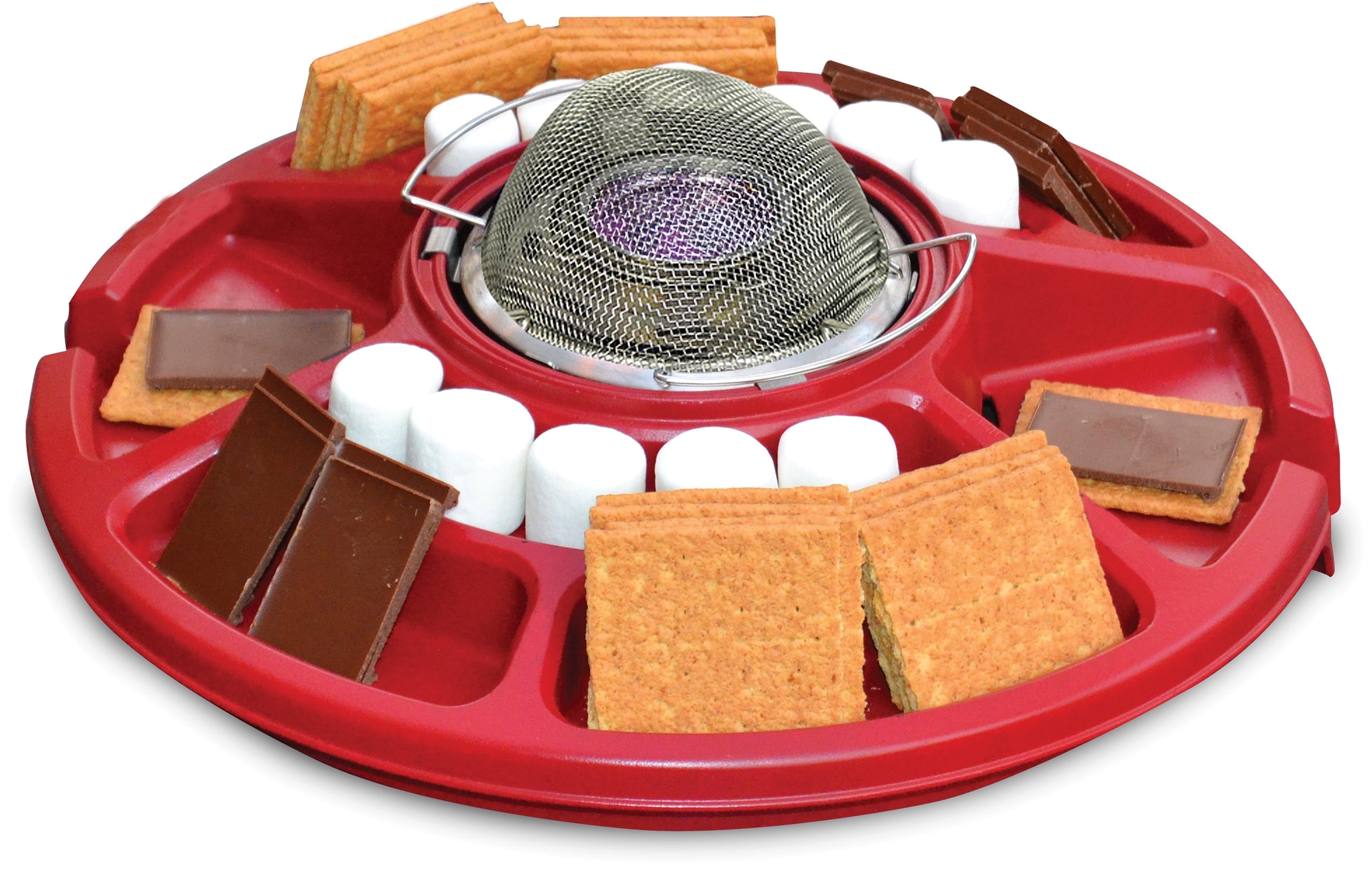 Red Steel Tabletop S'mores Maker Kit with Roasting Forks