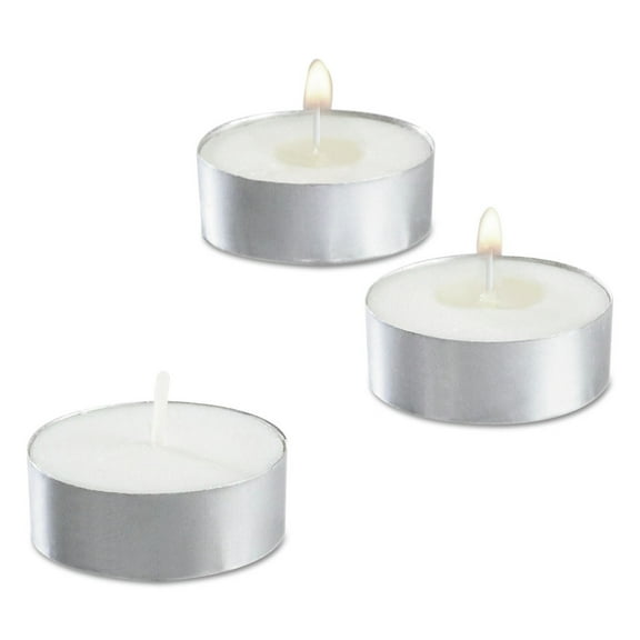 5 Hour Burn 0.5 in. Tealight Candle - White (500/Carton)