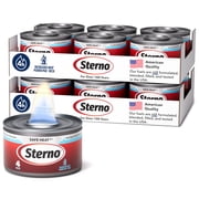 Sterno Fuel Cans - 4-Hour Burn, (12-Pack) Chafing Dish Fuel Can Burners for Food Warmer, Resealable Chafer Fuel Canned Heat, Safe Heat