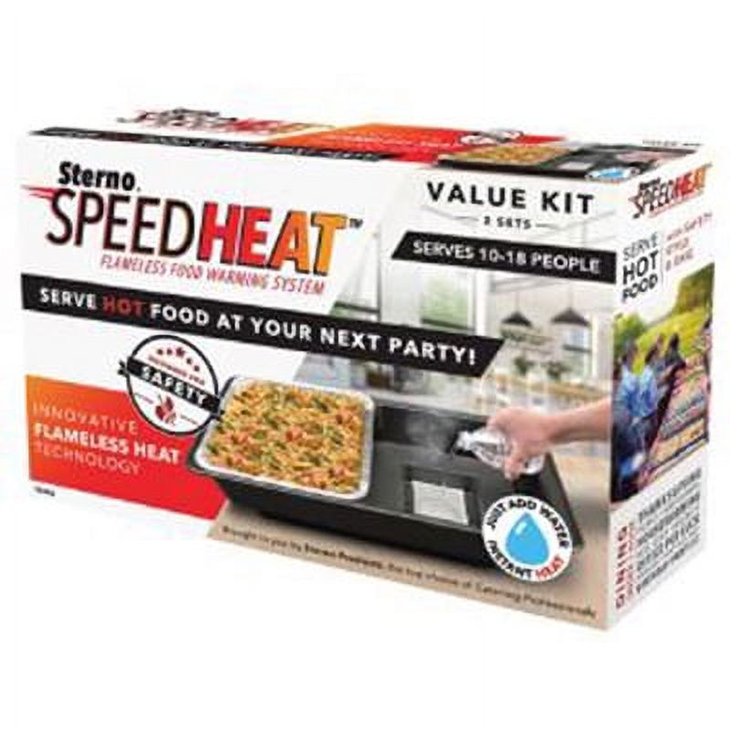 Sterno SpeedHeat Value Kit Serves 10 To 18 People Includes 2 Complete