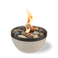 thumbnail image 1 of Sterno Tabletop Fire Pit Medium Smokeless Mini Fireplace for Indoor Outdoor Patio & Balcony Decor, Portable Fire Pit 9.5" x 5.25" - Cocoa & Sand, 1 of 9