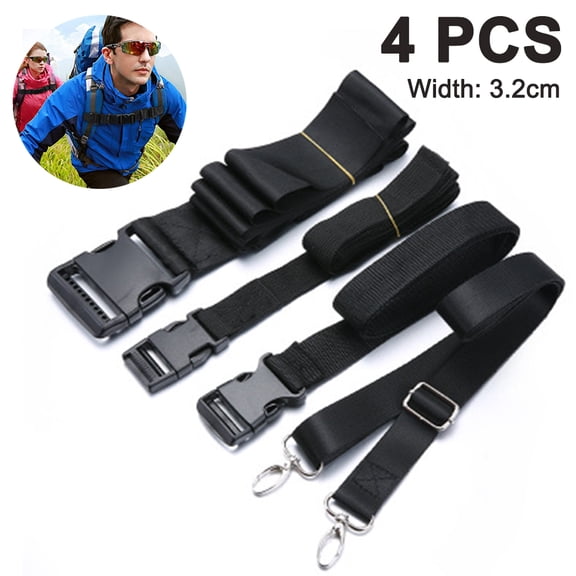 Sternum Strap Backpack ,Adjustable Chest Strap with Emergency Whistle Buckle Suitable for Universal Outdoor Fabric Backpack Straps