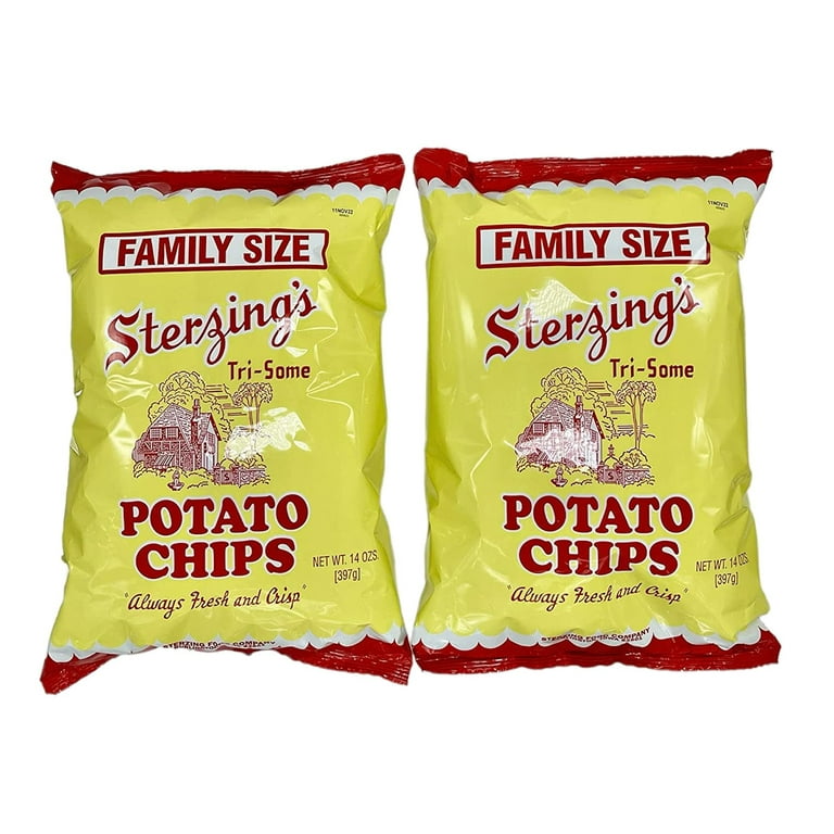Sterzing's Potato Chips, 2 - 14 Ounce Bags Family Size
