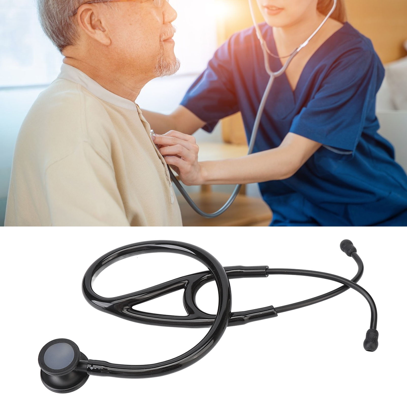 Stethoscope, Cardiology Stethescope Stainless Steel Portable Reduce Noise For Heartbeat For