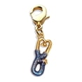 thumbnail image 1 of Stethoscope Charm Dangle in Gold, 1 of 1