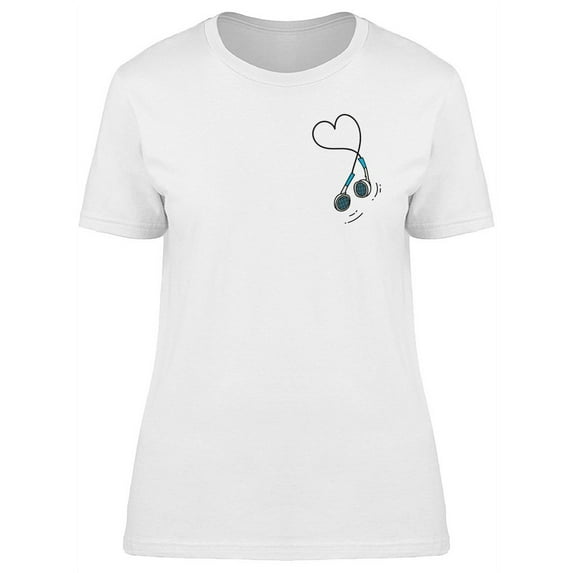 Stethoscope Cord As Heart T-Shirt Women -Image by Shutterstock, Female Medium