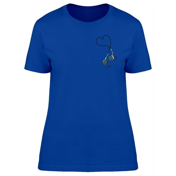 Stethoscope Cord As Heart T-Shirt Women -Image by Shutterstock, Female XX-Large