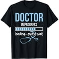 thumbnail image 1 of Stethoscope Doctor In Progress Loading Please Wait Medical T-Shirt men and women can wear, black, white, gifts, 1 of 4