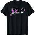 thumbnail image 1 of Stethoscope Easter Bunny T Shirt Nurse Doctor Egg Ears Funny T-Shirt, 1 of 3