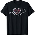 thumbnail image 1 of Stethoscope Heart 4th Of July Nurse RN Nursing Women T-Shirt, 1 of 4