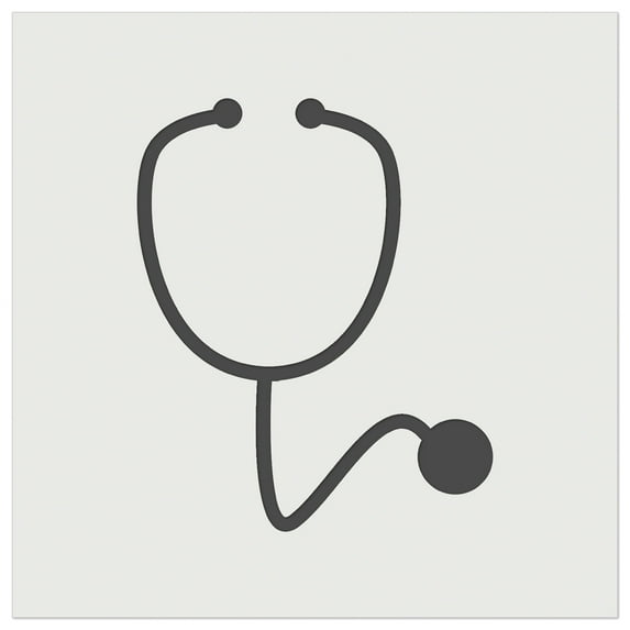 Stethoscope Medical Doctor Nurse DIY Cookie Wall Craft Stencil - 3.5 Inch