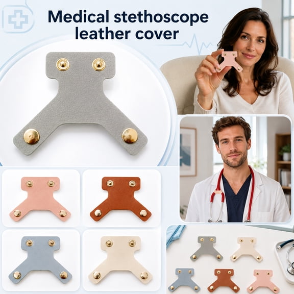 Stethoscope Name Tag for Personalized Medical Identification Customizable Identification Label for Nurses and Doctors to Prevent Loss in Clinics Brown One Size