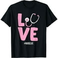 thumbnail image 1 of Stethoscope Nurse Funny Nurse T-Shirt, 1 of 4