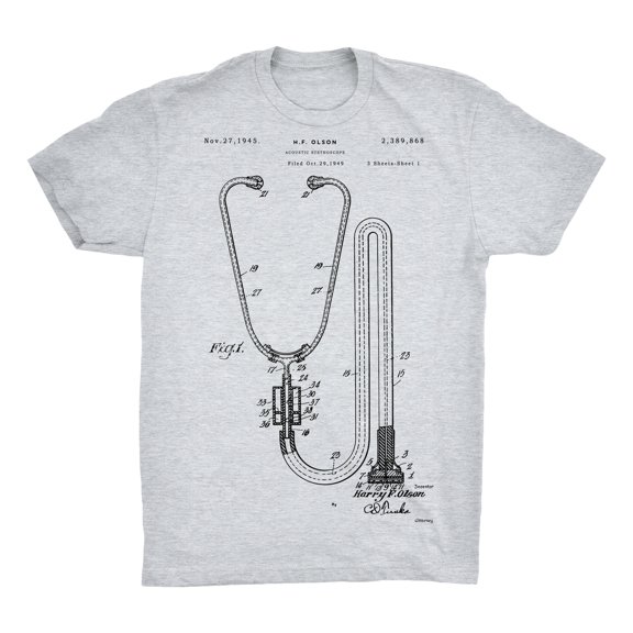 Stethoscope Patent 100% Cotton Premium T-Shirt
