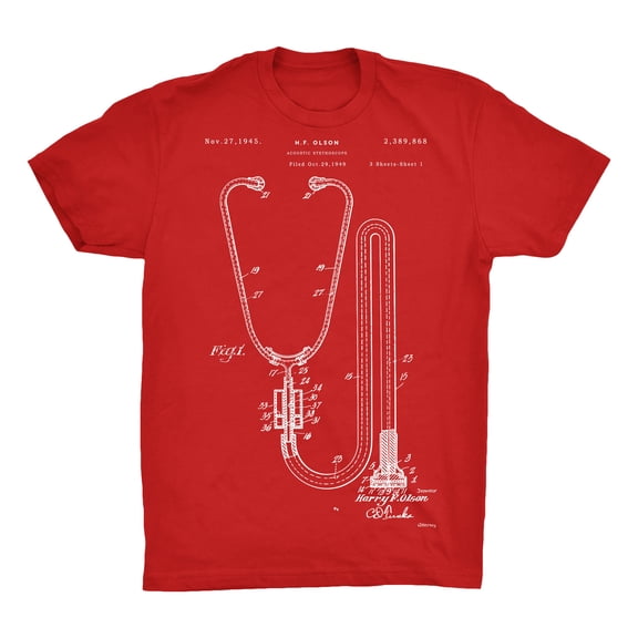 Stethoscope Patent 100% Cotton Premium T-Shirt