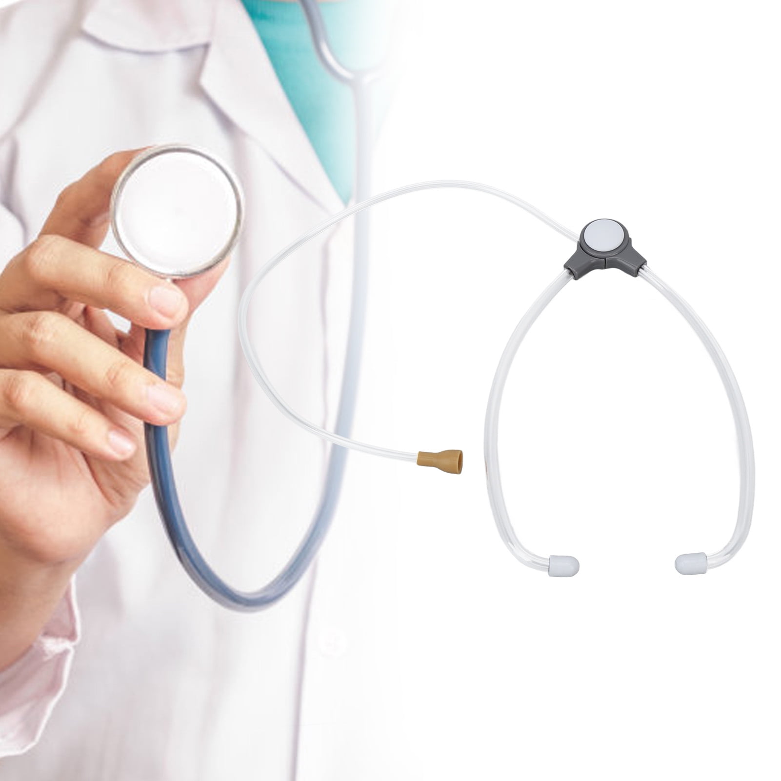 Stethoscope, Stethoscope Transparent PP Double Head Diagnostic Tool