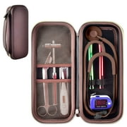 Stethoscopes Case for Stethoscopes Case for 3M Littmann Classic III Monitoring/Lightweight II S.E/Cardiology IV Diagnostic/MDF Acoustica Stethoscopes, Chocolate- Box Only