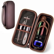 Stethoscopes Case for Stethoscopes Case for 3M Littmann Classic III Monitoring/Lightweight II S.E/Cardiology IV Diagnostic/MDF Acoustica Stethoscopes, Chocolate- Box Only