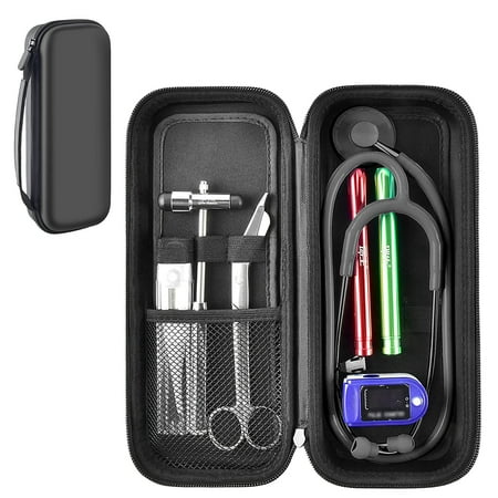 Stethoscopes Case for 3M Littmann Classic III Monitoring/Lightweight II S.E/Cardiology IV Diagnostic/MDF Acoustica Stethoscopes, Black-Box Only