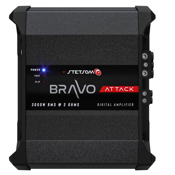 Stetsom Bravo Attack 3000W RMS 2 Ohm Full Range Mono Amplifier