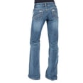 thumbnail image 1 of Stetson 0214 Ladies Trouser Style Western Jean Grey W/Chevron Back Pkt, 1 of 3