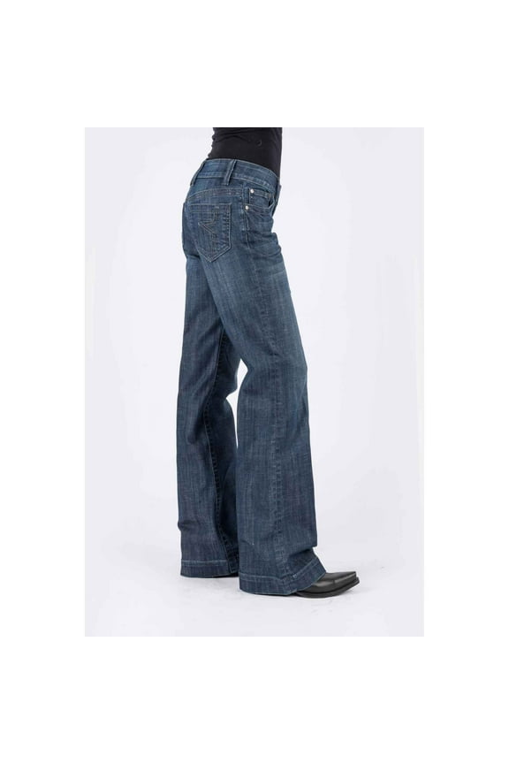 0214 Trouser Style Western Jean Blue
