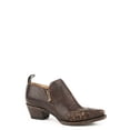 thumbnail image 1 of Stetson 3In Tooled Womens Brown Leather Phoebe Ankle Boots 7.5, 1 of 1