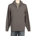 thumbnail image 1 of Stetson Apparel Mens  Brown 1/4 Zip Sweater, 1 of 4