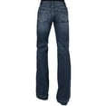 thumbnail image 1 of Stetson Apparel Womens  214 Trouser Deco Check Stitch Pocket Jean 12 R Blue, 1 of 3
