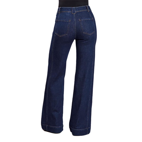 Stetson Apparel Womens Stetson Dark 751 Wide Leg Trouser 0 R Denim