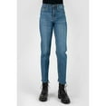 thumbnail image 1 of Stetson Apparel Womens Stetson Plain Back Pocket High Rise Straight Crop Jean 12 R Denim, 1 of 2