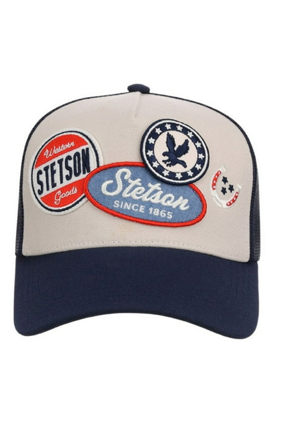 Western Goods Patchwork Adjustable Snapback Trucker Cap Hat