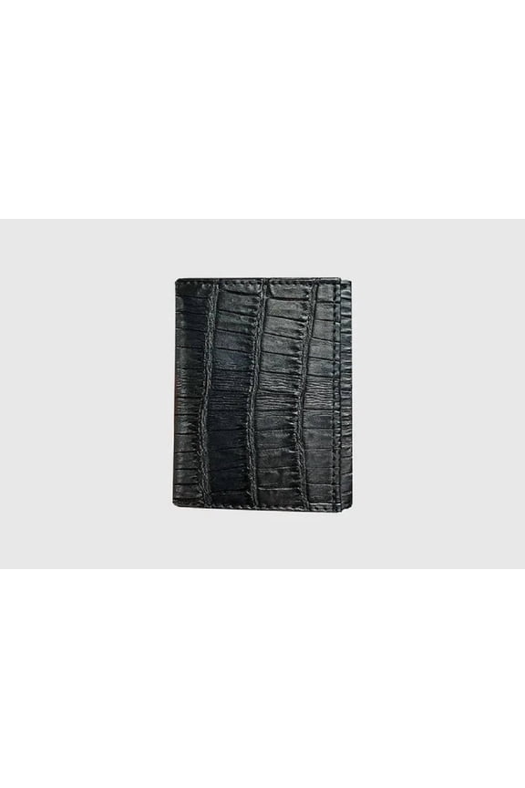 Caiman Leather Black Trifold - Accessories Wallet  - 9807001-014