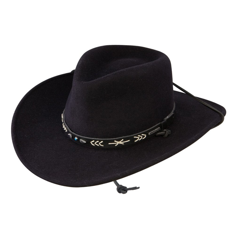 Stetson Crushable Wool Hat Santa Fe Black