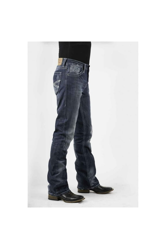 Denim Jeans Mens Rocks Fit Medium Wash 11-004-1014-3001 BU