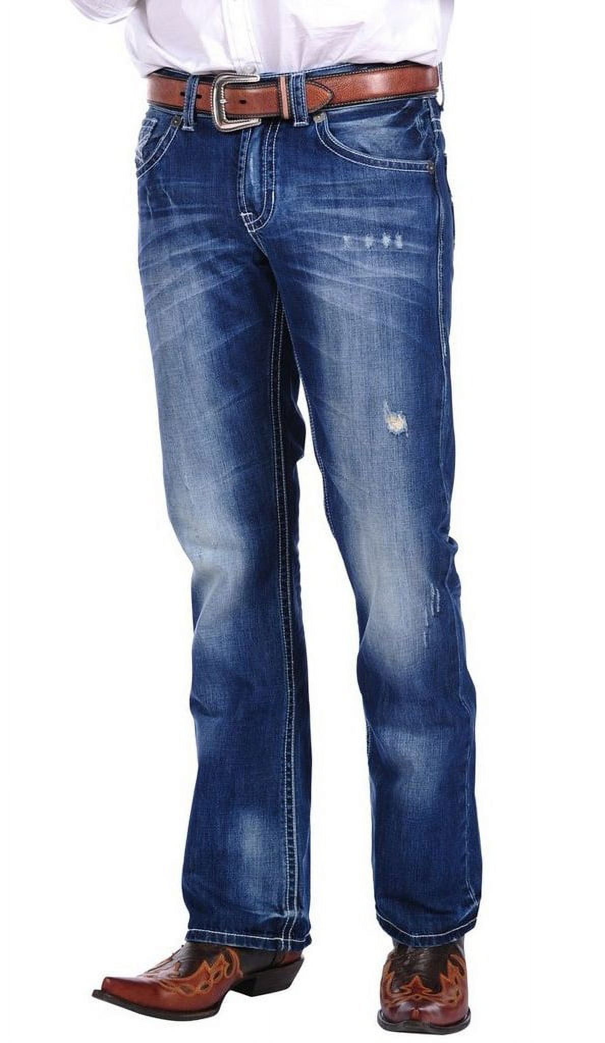 Stetson Denim Jeans Mens Rocks Fit Medium Wash 11-004-1014-3001 BU - image 1 of 3